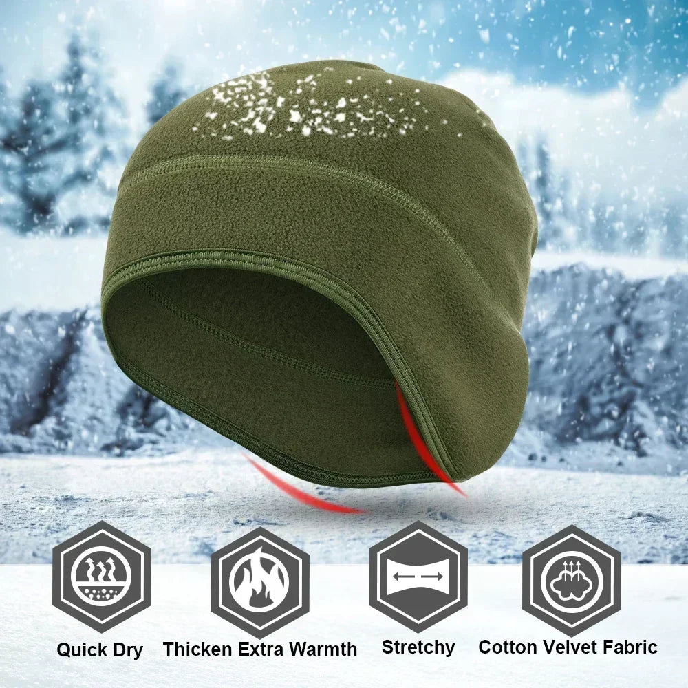 Winter thermal outdoor windproof cap