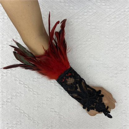 Halloween Party Fingerless Gloves