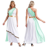 One Shoulder Chiffon Overlay Vintage Dress