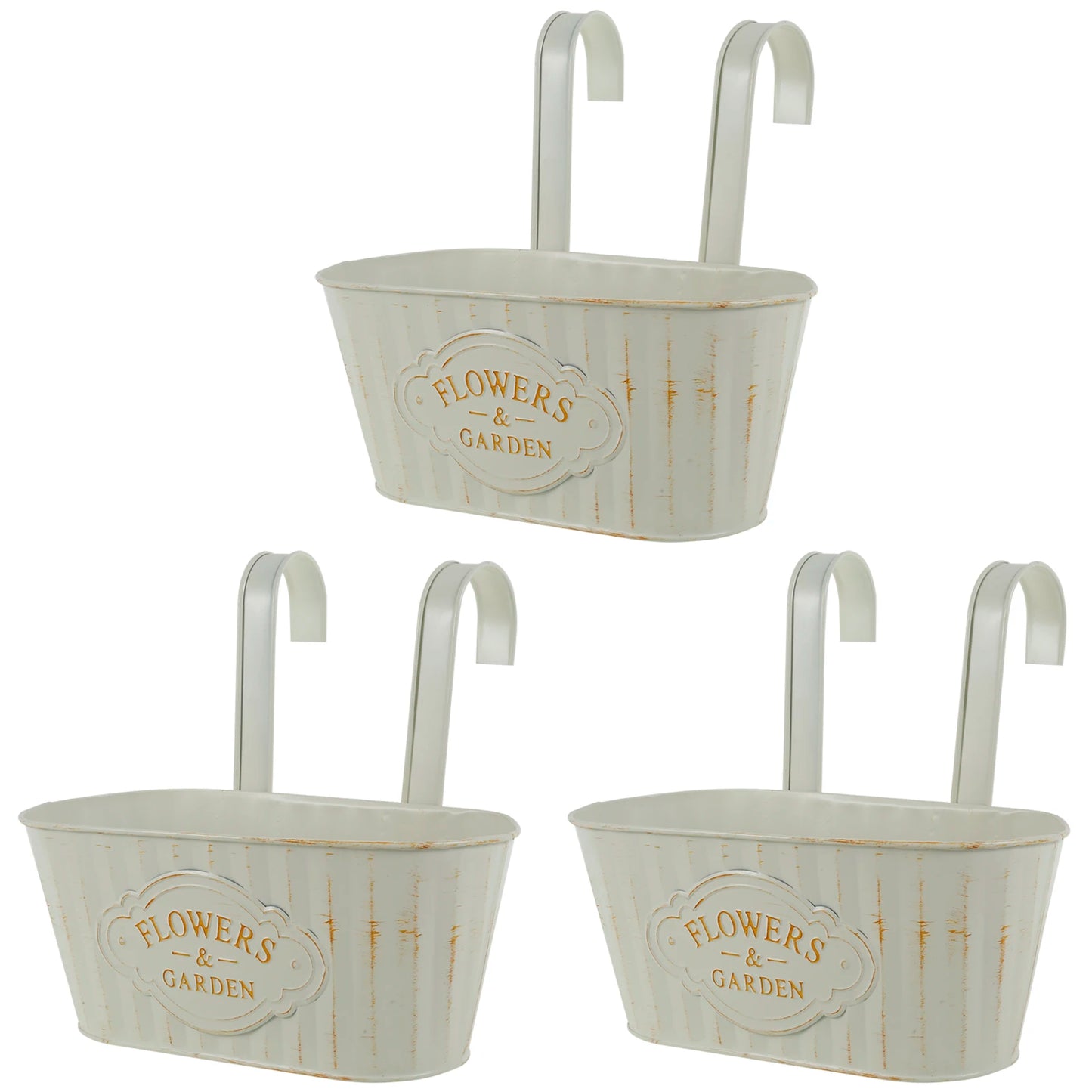 Hanging flower pot metal iron wall planter