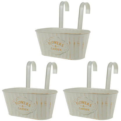 Hanging flower pot metal iron wall planter