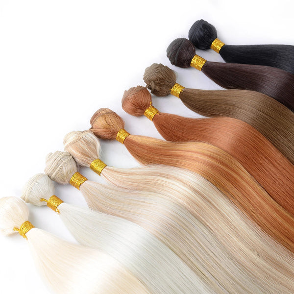 Heat Resistant Fiber Hair Weaving Synthetic Straight Hair