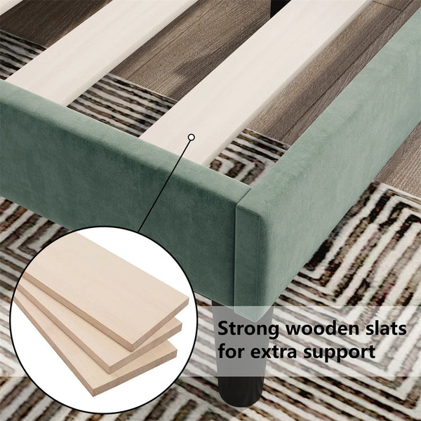 Strong Slatted Mattress Base Bed Frame
