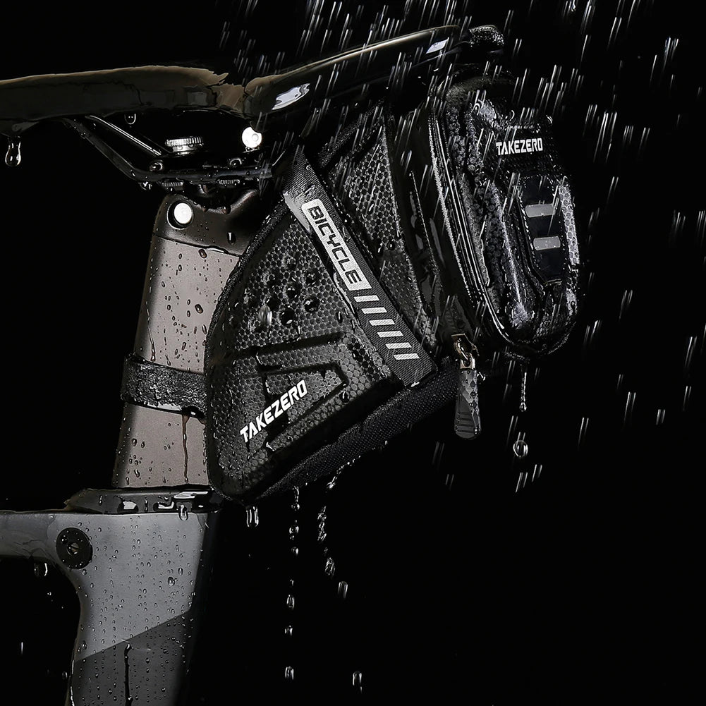Waterproof bicycle saddle bag