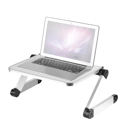Aluminum alloy adjustable folding laptop tray stand