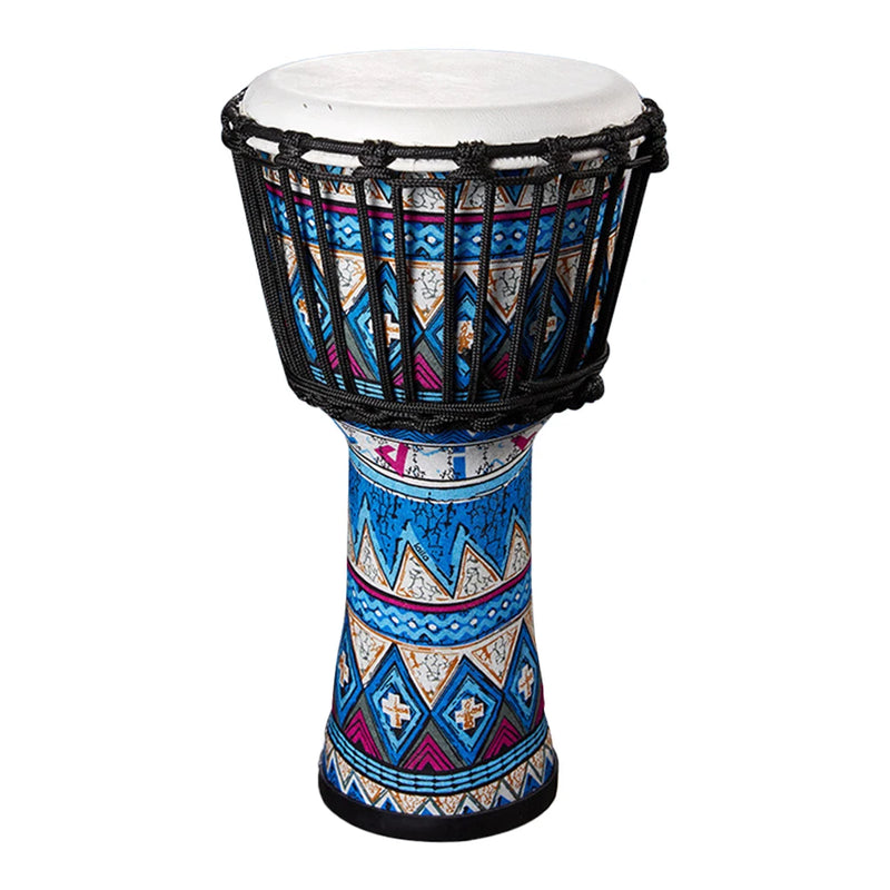 Goatskin 8inch Hand Drum with Vibrant Art Patterns