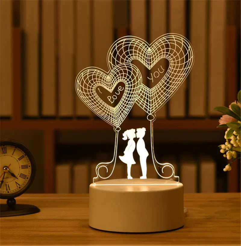 3D Acrylic USB LED Night Lights
