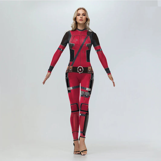 Halloween carnival party superhero bodysuit