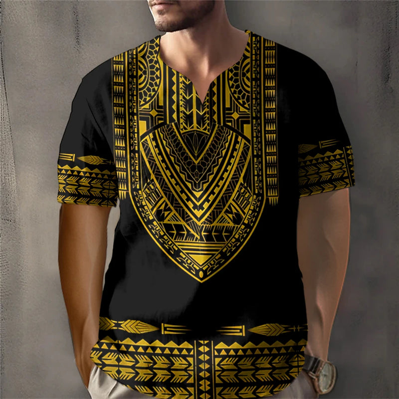 Fashion African Dashiki Men's Culture T-shirt