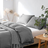 Double Size Microfiber Polyester Duvet Cover Set