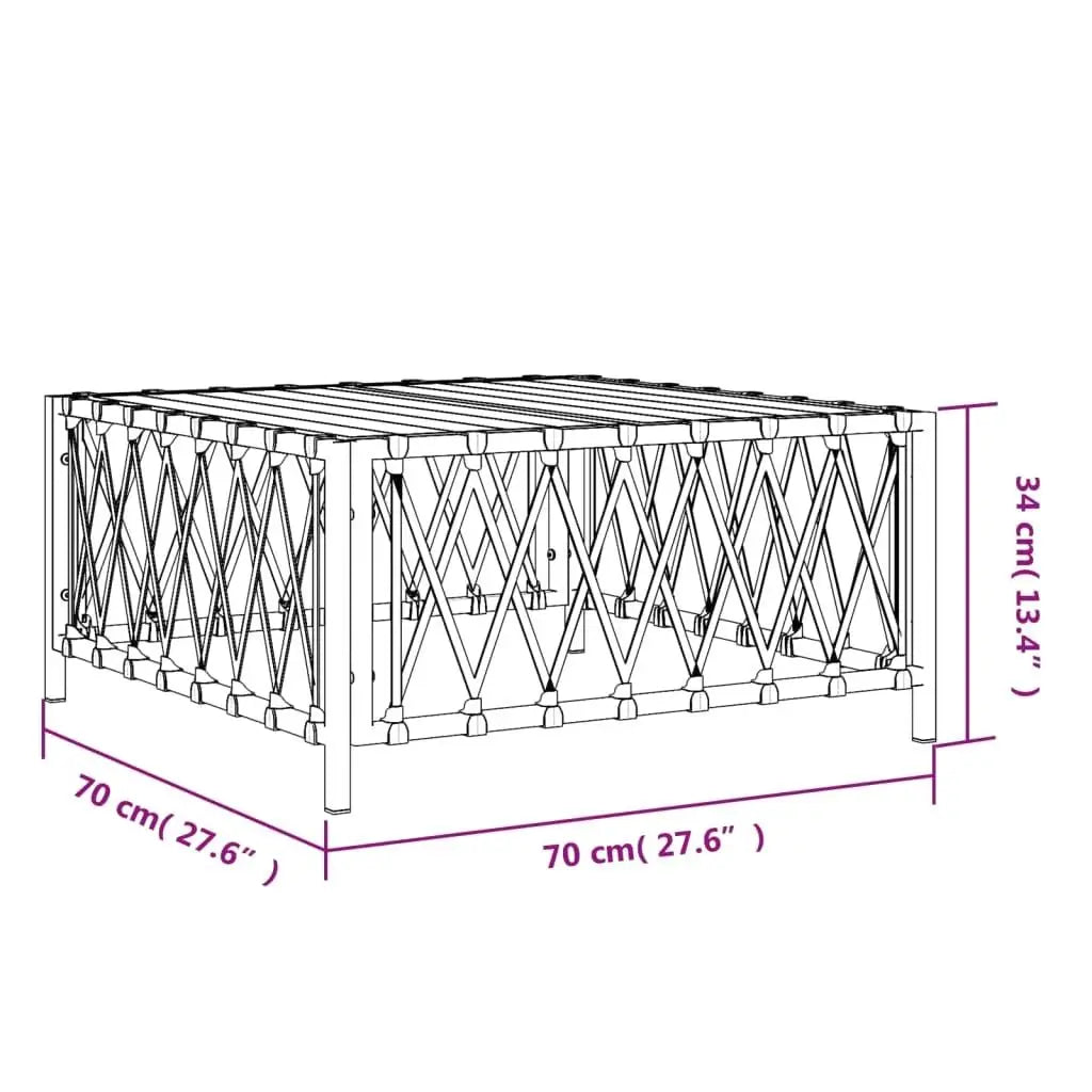 Stylish anthracite garden table