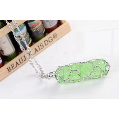 925 Sterling Silver Plated Luminous Pendant Necklace