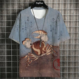 Animal Print Casual T-Shirt - Stylish Loose Tee | East R Us