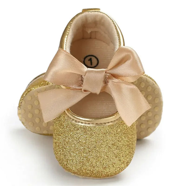 PU Princess Bow Heart Shoes