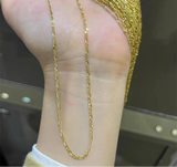 AU750  18K Real Gold Necklace