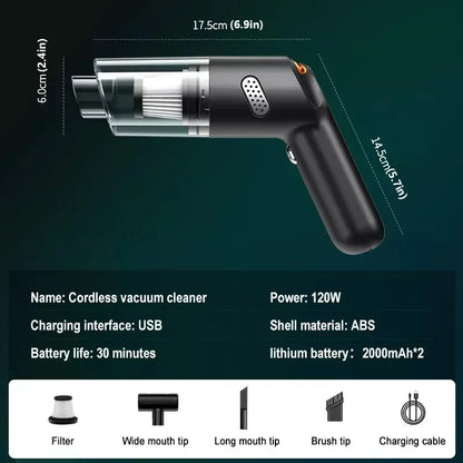 Usb charging wireless home vacuum cleaner