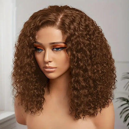 13x4 lace frontal deep wave human hair wig