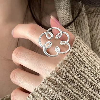 925 Sterling Silver Flower Ring