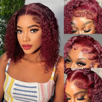14inch water wave 13x4 bob wig