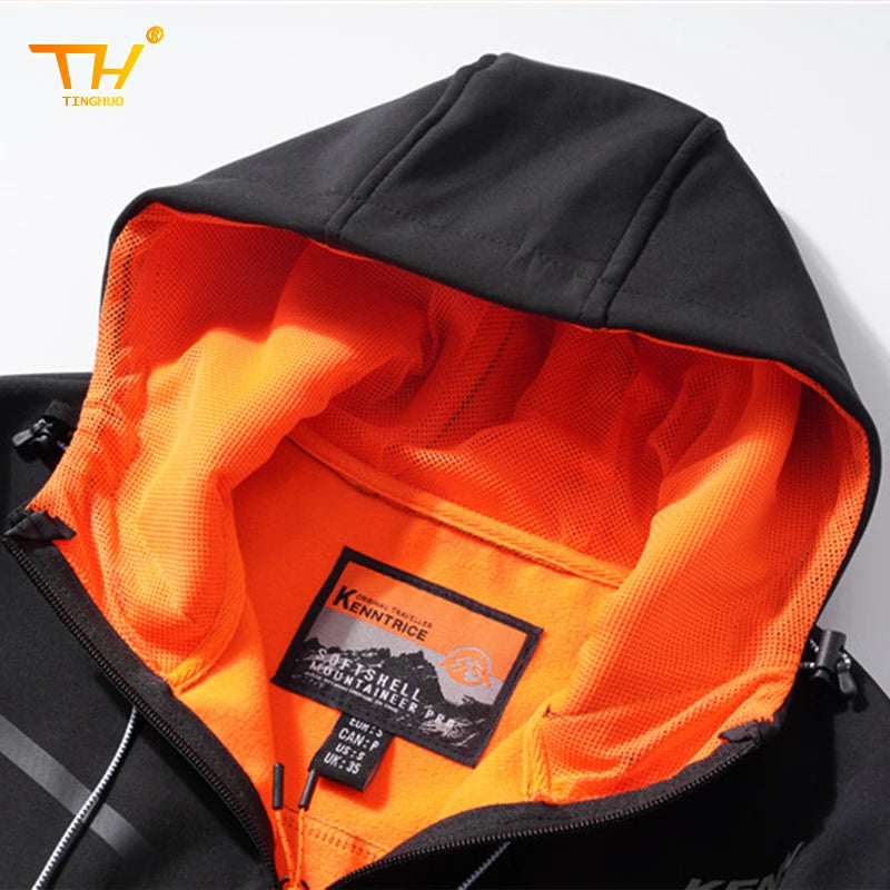 Men's Fleece Soft Shell Parker Coat