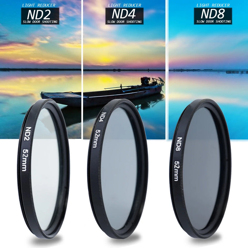 Professional Camera UV CPL FLD Lens Filters Kit