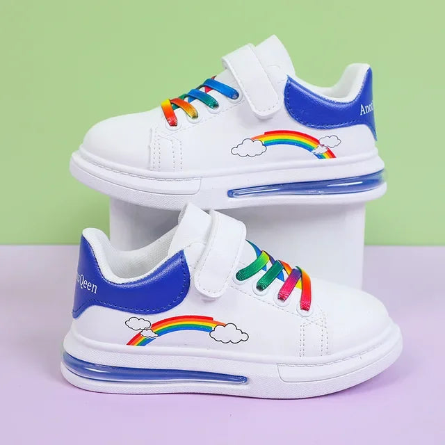 Fashion rainbow colorful casual shoes