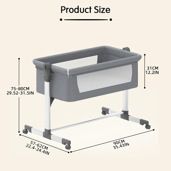 Baby Bedside Cots with Mattress