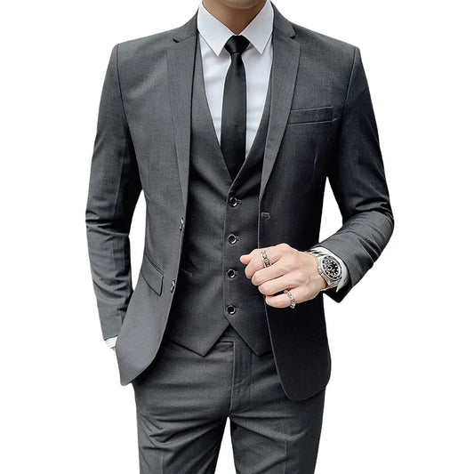 Men's gentleman fashion slim suit