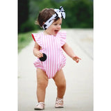 Cute Baby Girl Stiped Romper