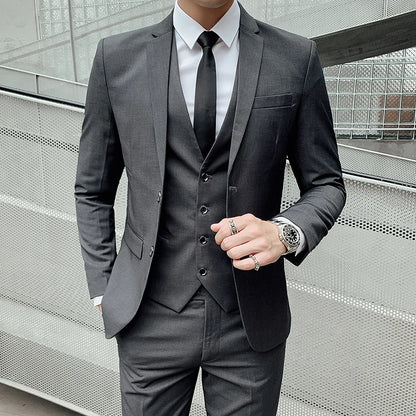 Men's gentleman fashion slim suit