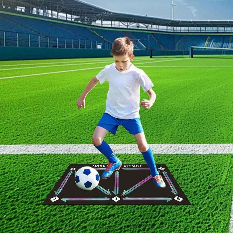Soccer practice mat for kids