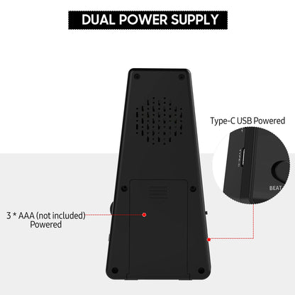 Electronic digital metronome with timer