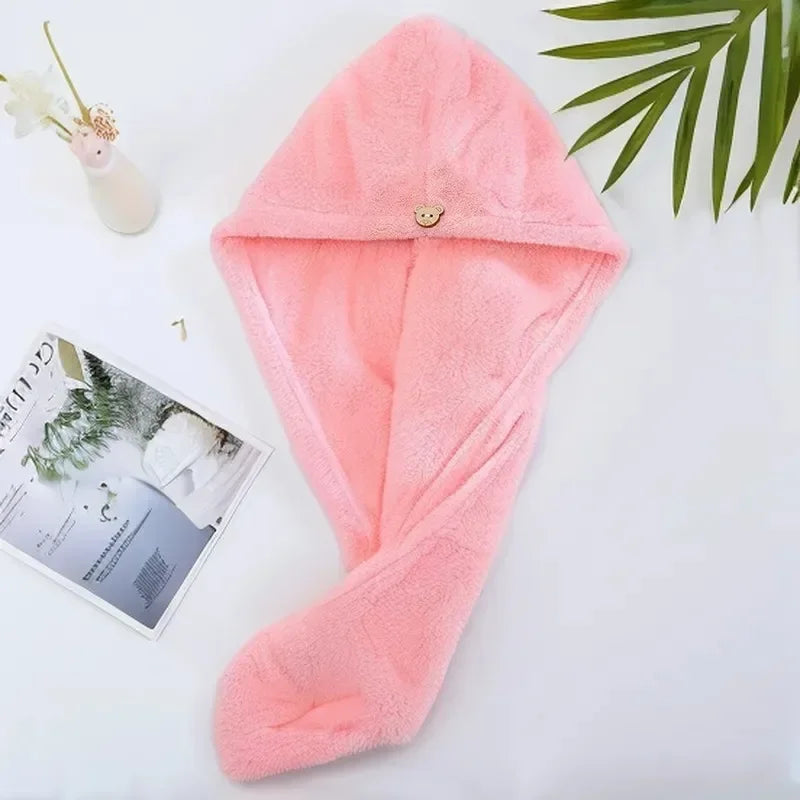 Absorbent quick dry wipe hair towel