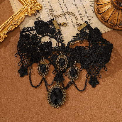 Gothic Style Choker Halloween Necklace
