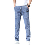 High Elasticity Slim Mid-waist Jeans