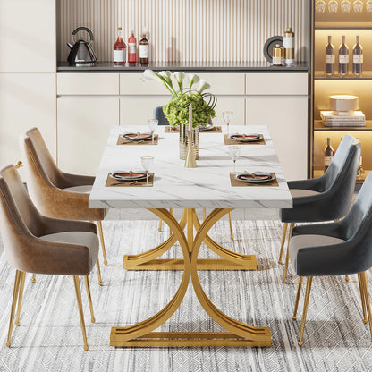 63-inch rectangular dining table