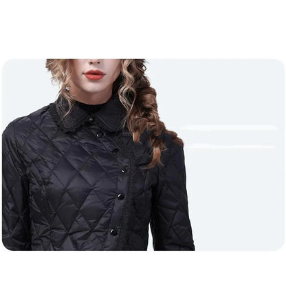 Female down cotton-padded jacket