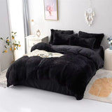 Warm and Cozy Plush Three-Piece Bedding Set