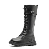 Girls Knee-High Martin Boots