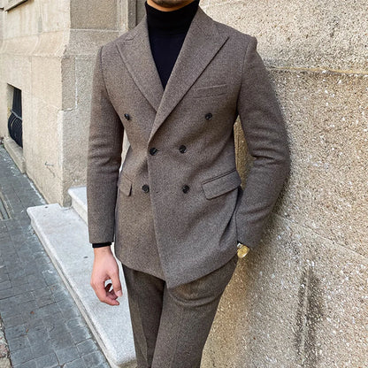 Formal double breasted slim fit suits