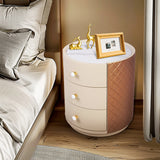 Round Bedside Nightstand Table