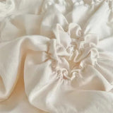 Elegant 3D Twist Flowers King Size Bedding Set