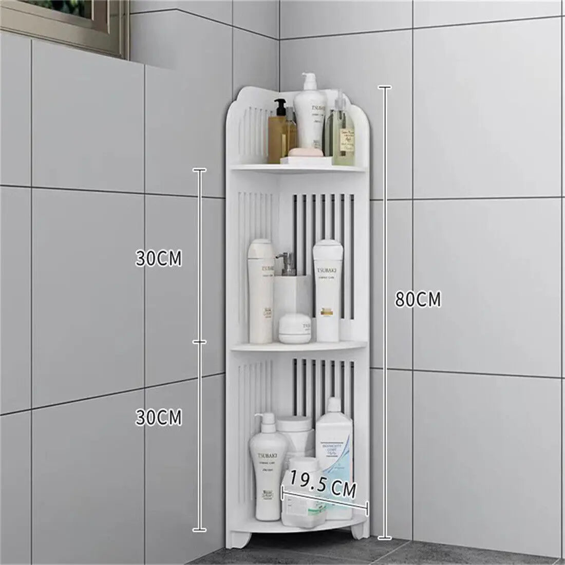 3 tier corner bathroom organiser stand