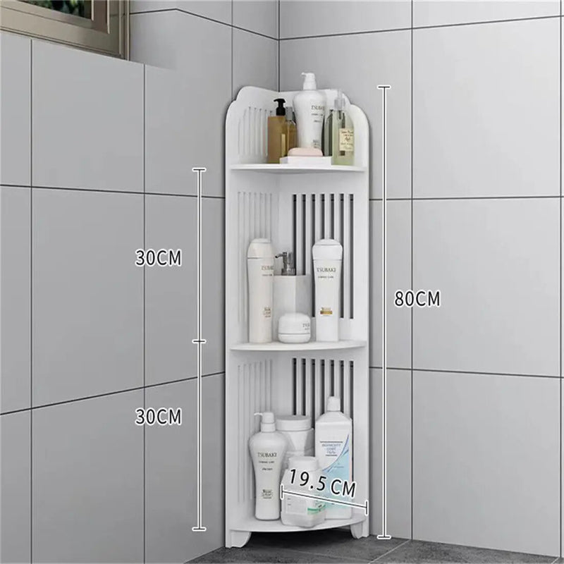 3 Tier Corner Bathroom Organiser Stand