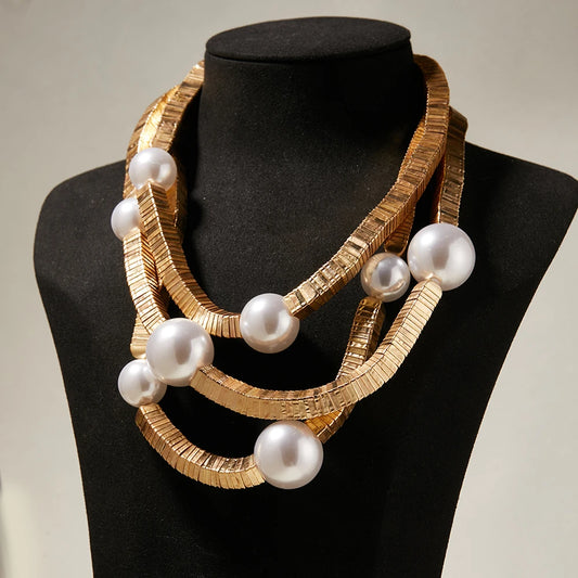 Fashion Pearl Pendant Necklace