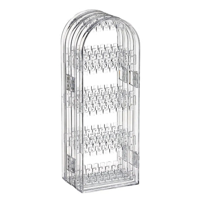 Transparent acrylic jewelry organizer stand