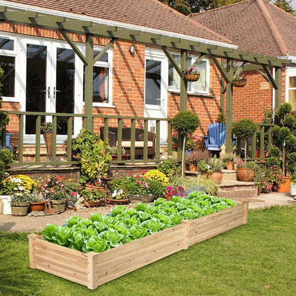 Outdoor planter wooden box