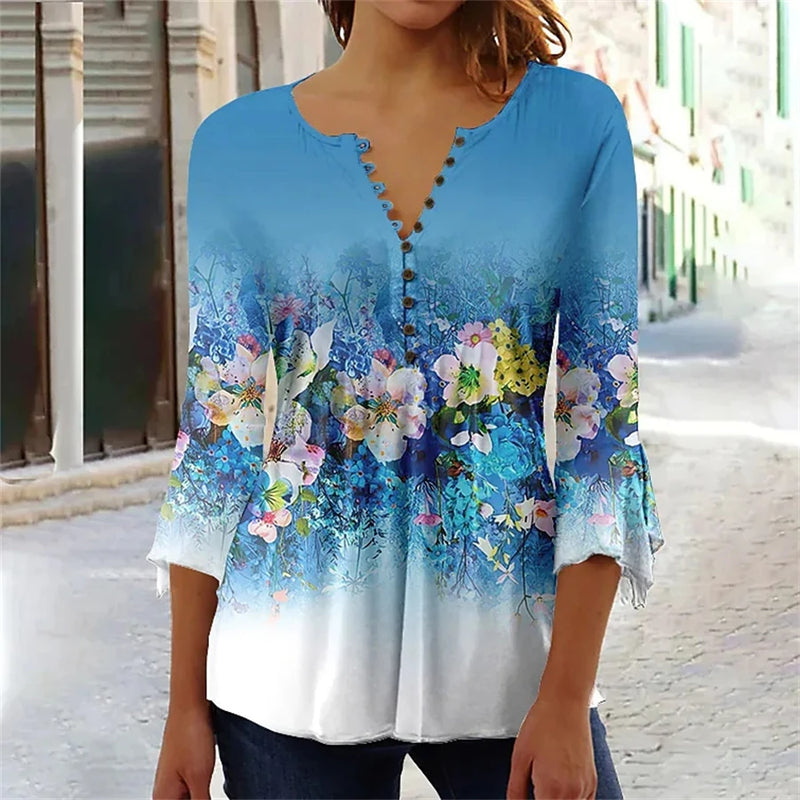 Temperament Long Sleeves Loose Elegant Shirt