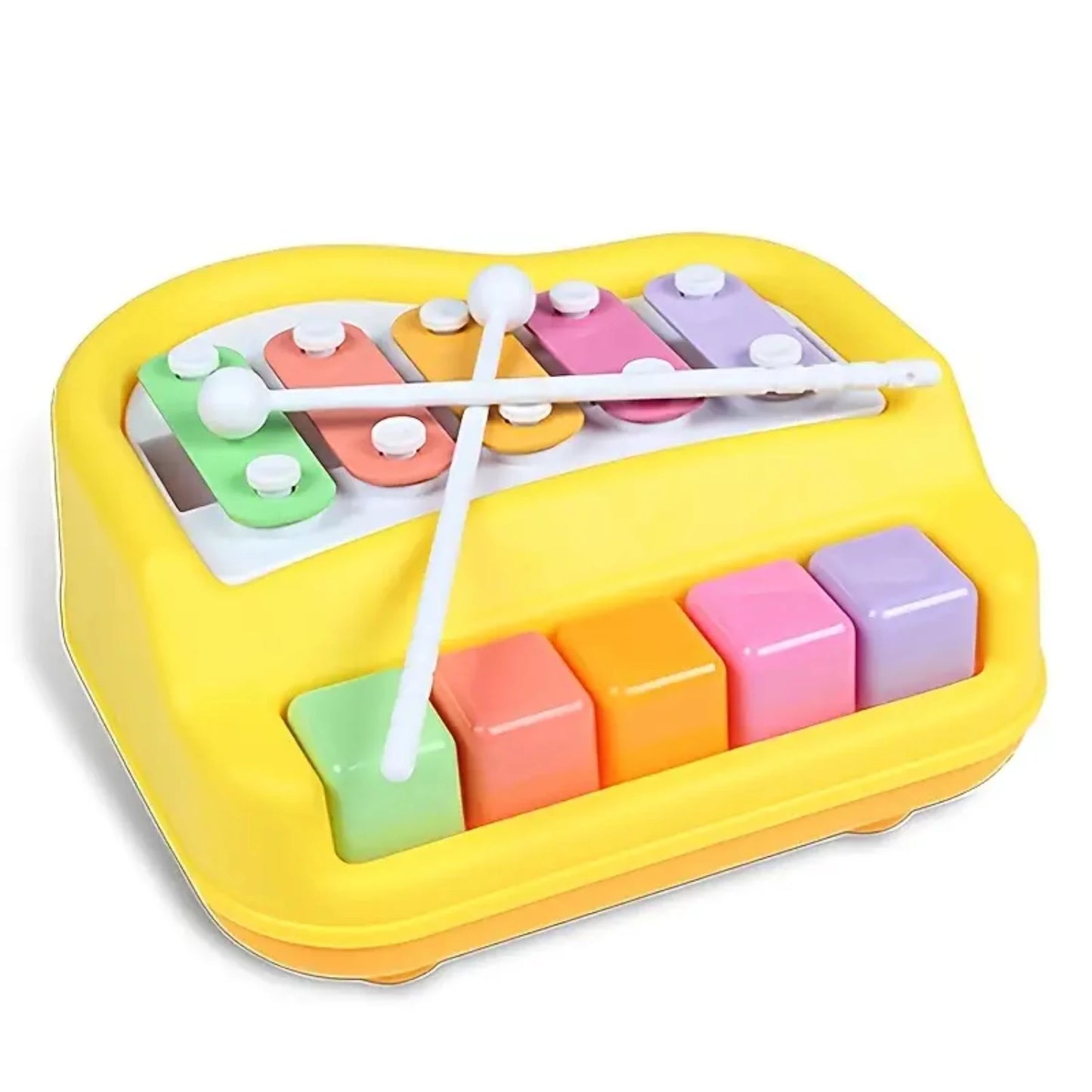 2 in 1 mini percussion xylophone piano toy