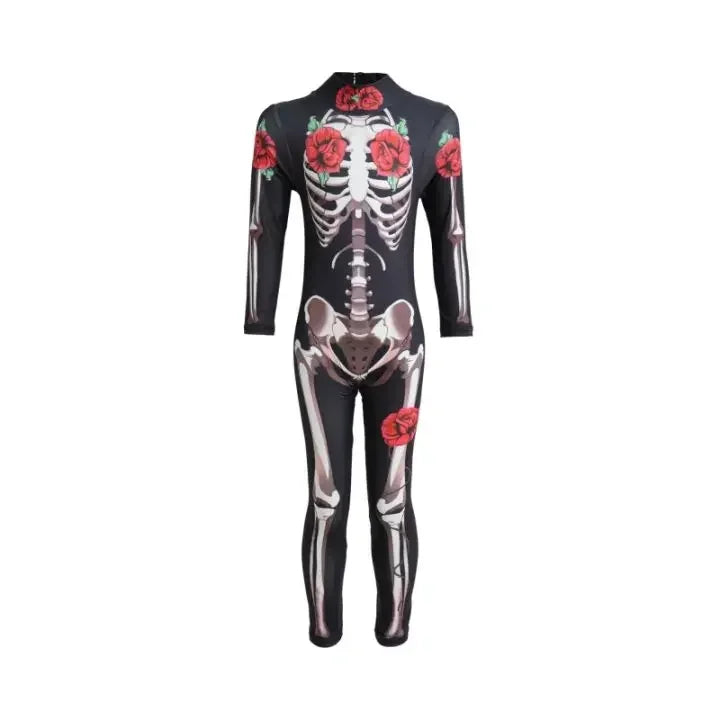 Halloween Rose Skeleton Play Costume